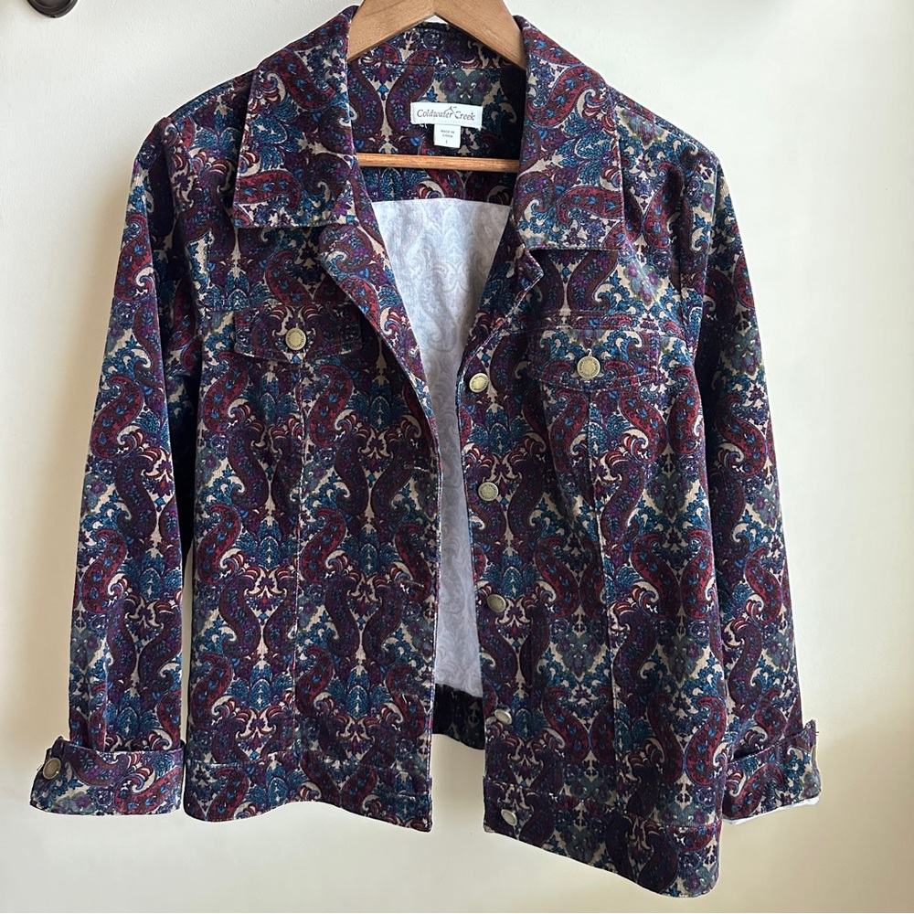 Vintage Paisley Corduroy Jacket